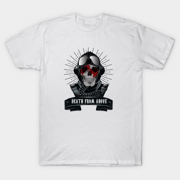 BOMBER PILOT( DEATH FROM ABOVE ) T-Shirt by theanomalius_merch